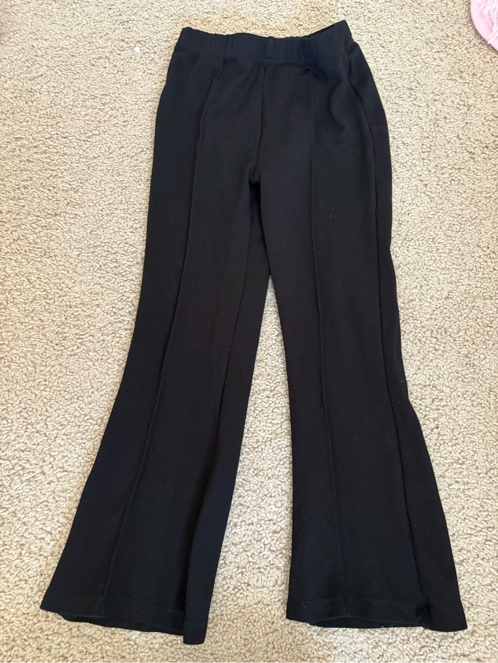 Girls Black Flare leggings